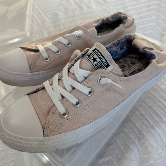 Converse Chuck Taylor All Star Light Pink Canvas Sneakers - Picture 6 of 9